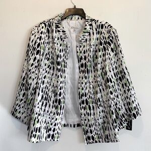 Kim Rogers Open Front Silky Blazer